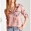 Флорална риза с лен Shade