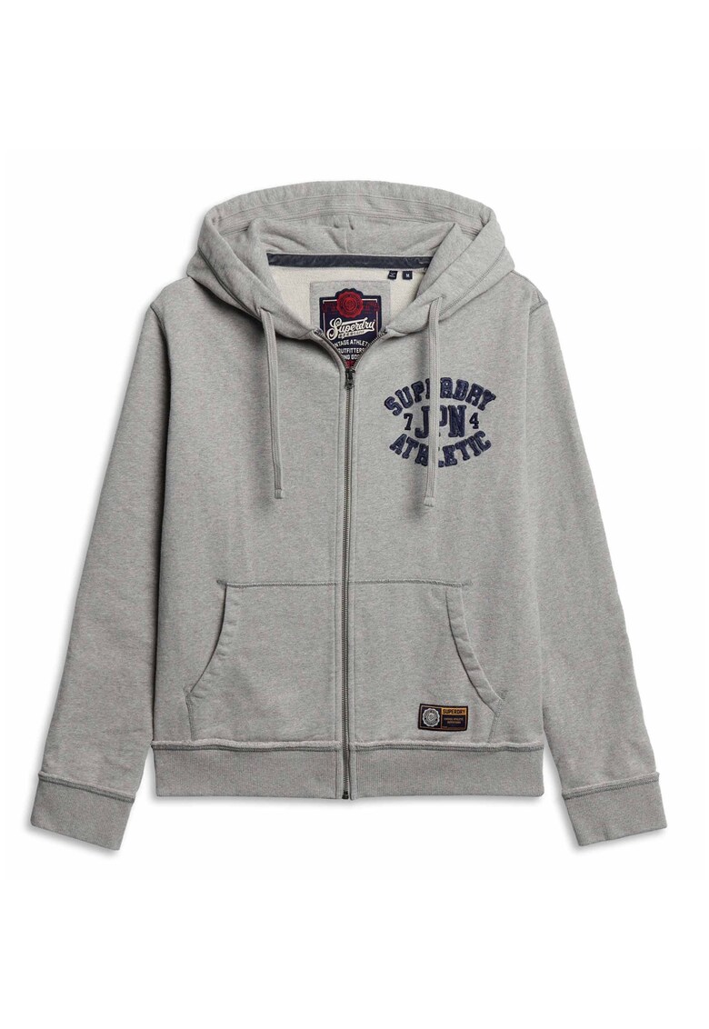 Худи Vintage Athletic с цип и скосени джобове SUPERDRY