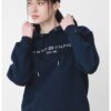 Свободно худи с връзка и бродирано лого Tommy Hilfiger