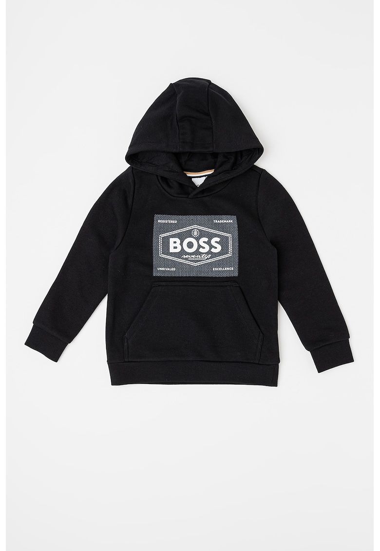 Худи с джоб кенгуру и лого BOSS Kidswear