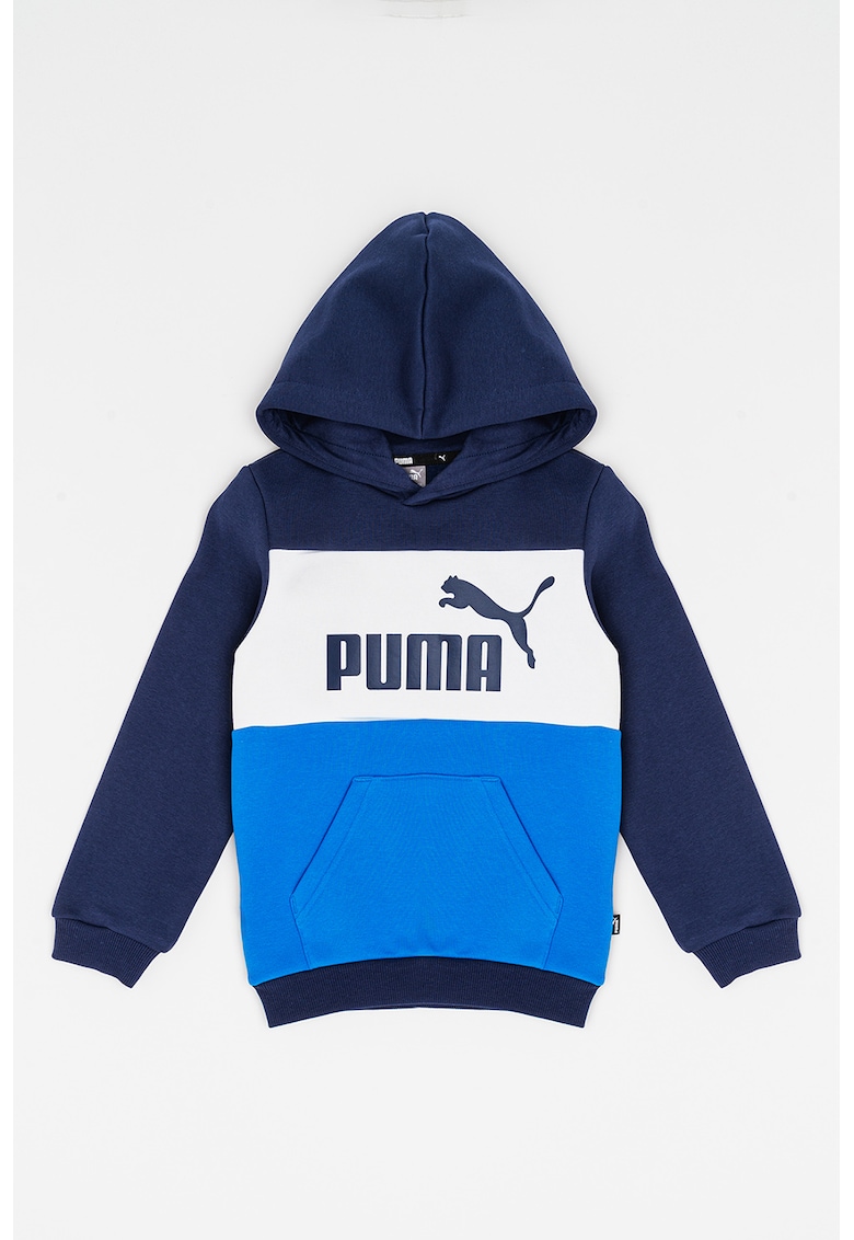 Худи с дизайн с цветен блок и гумирано лого Puma