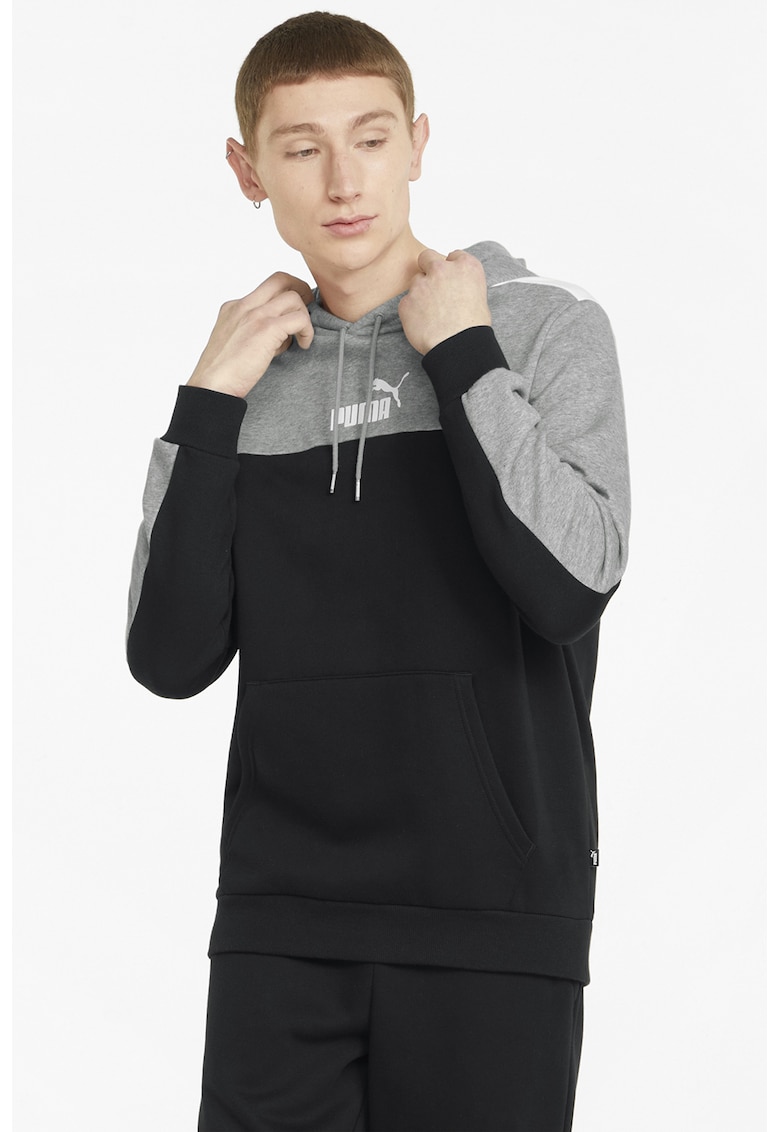 Худи с дизайн с цветен блок и поларена подплата Puma