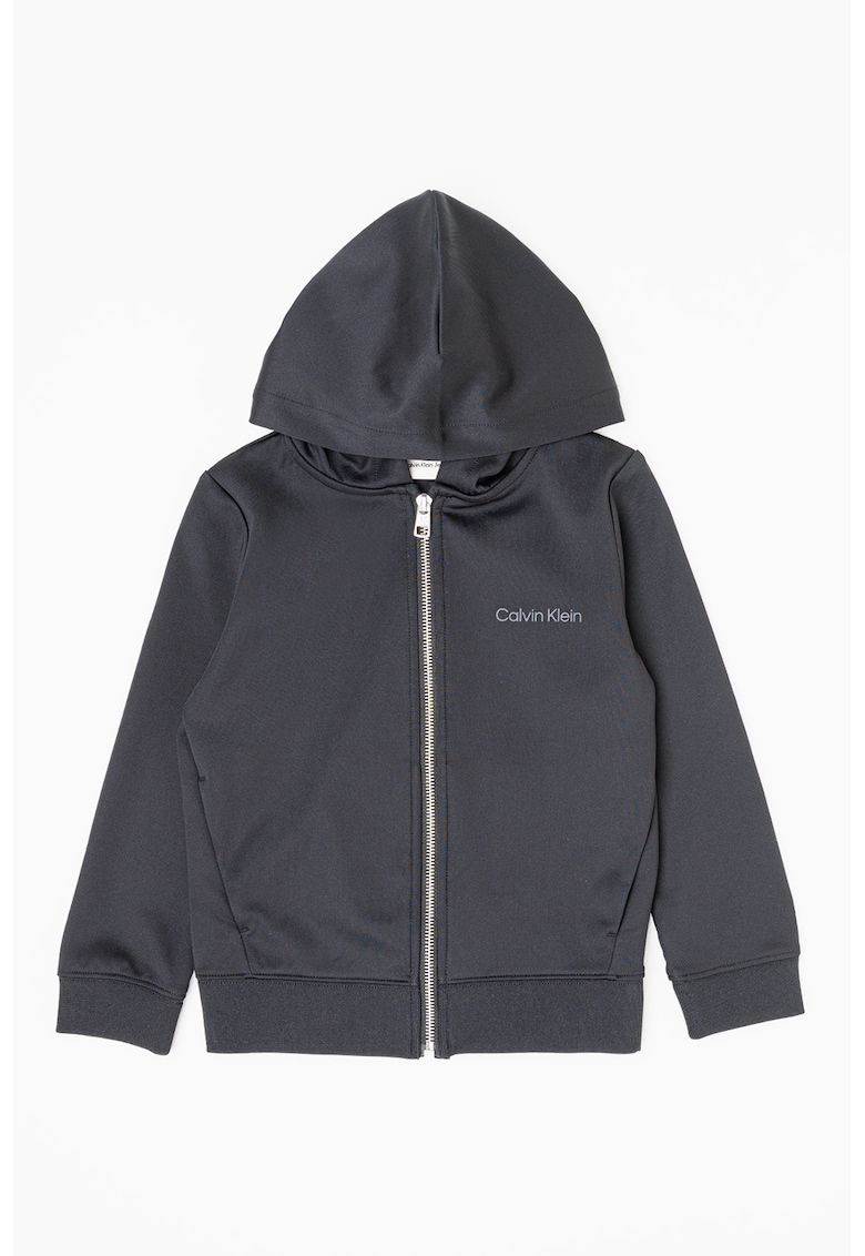 Худи с лого и цип CALVIN KLEIN
