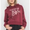 Худи с лого от декоративни камъни GUESS