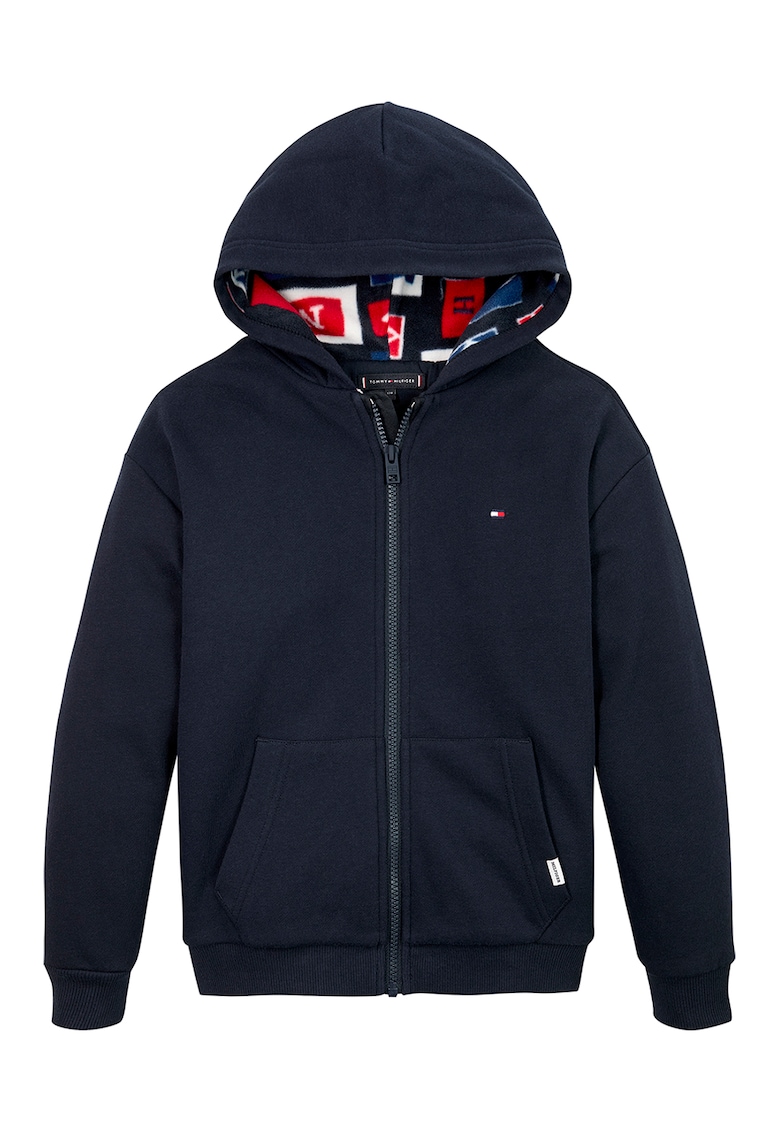 Худи с памук и цип Tommy Hilfiger