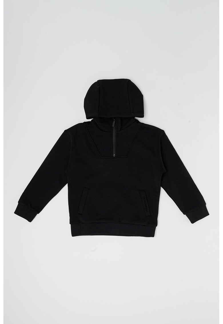 Худи с памук с лого на гърба KARL LAGERFELD KIDS