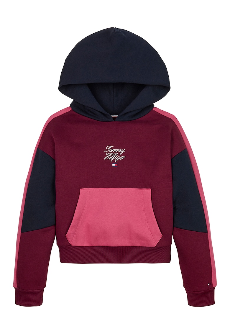 Худи с цветен блок и джоб кенгуру Tommy Hilfiger