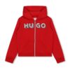 Худи с цип и лого HUGO