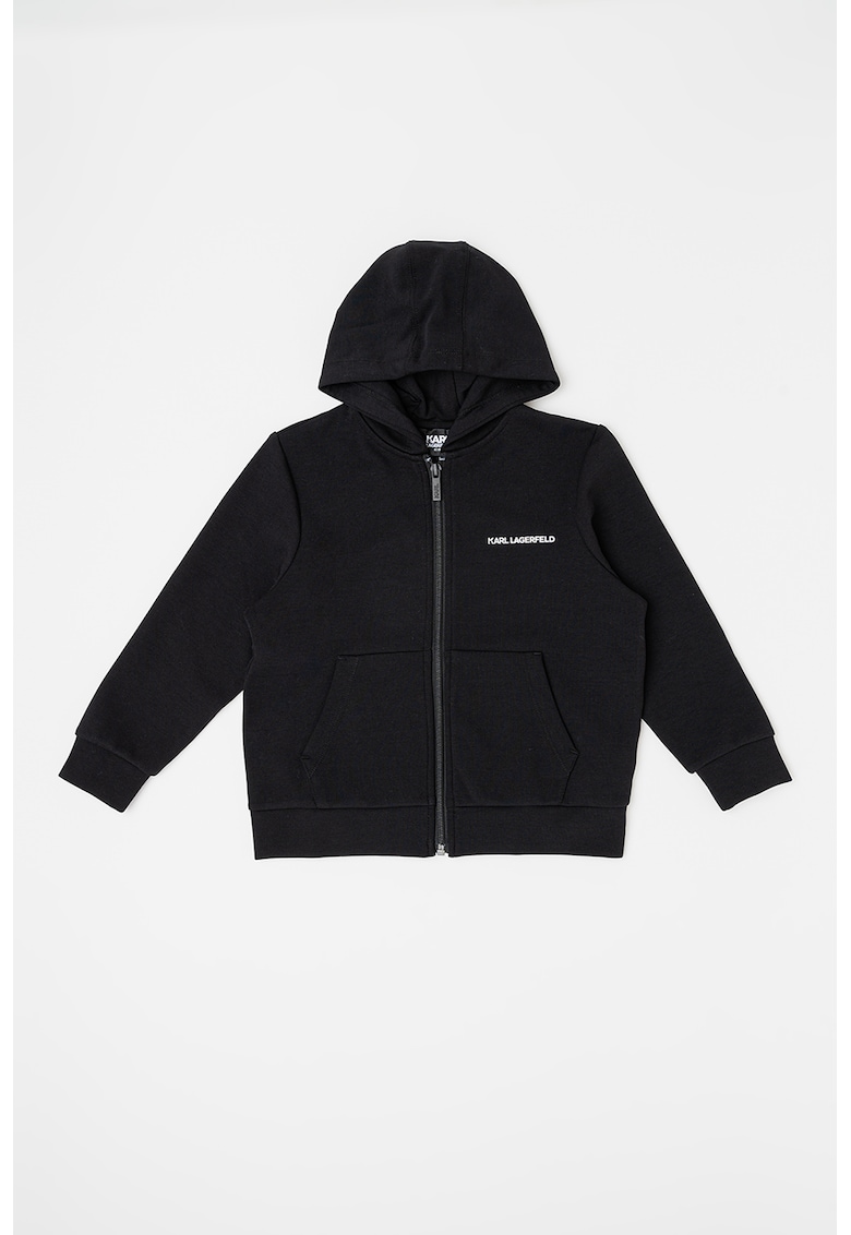 Худи с цип и лого KARL LAGERFELD KIDS