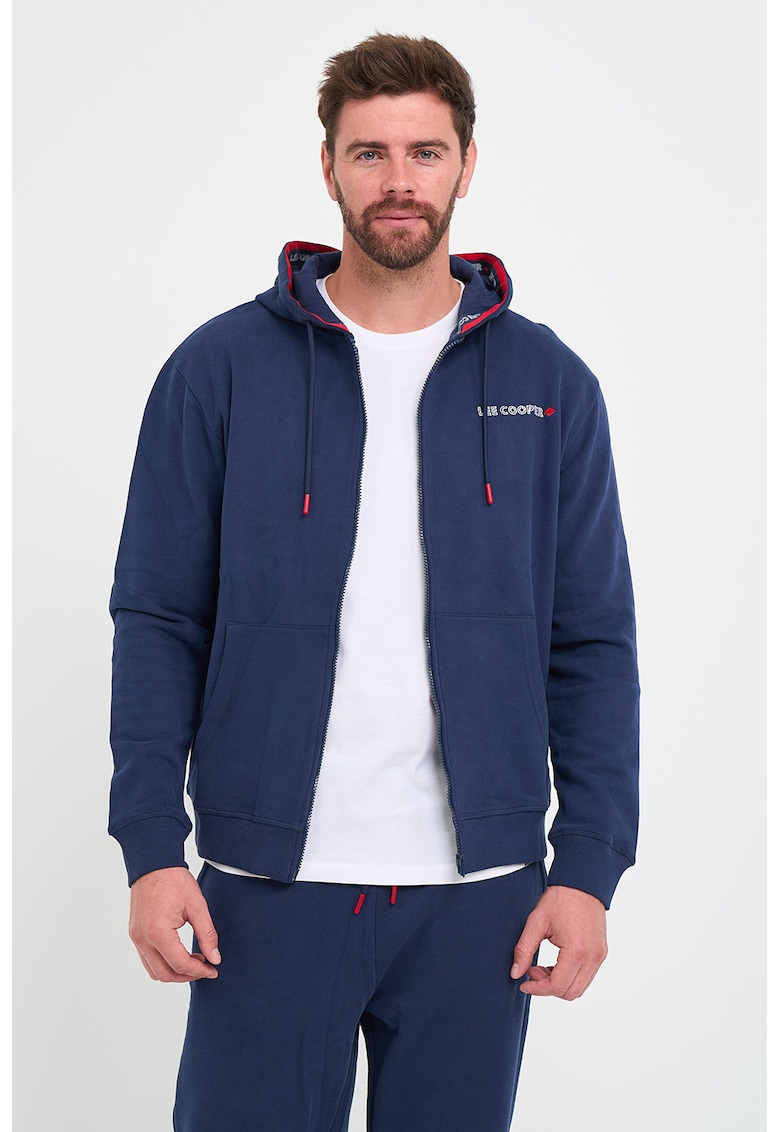 Худи с цип със скосени джобове Lee Cooper