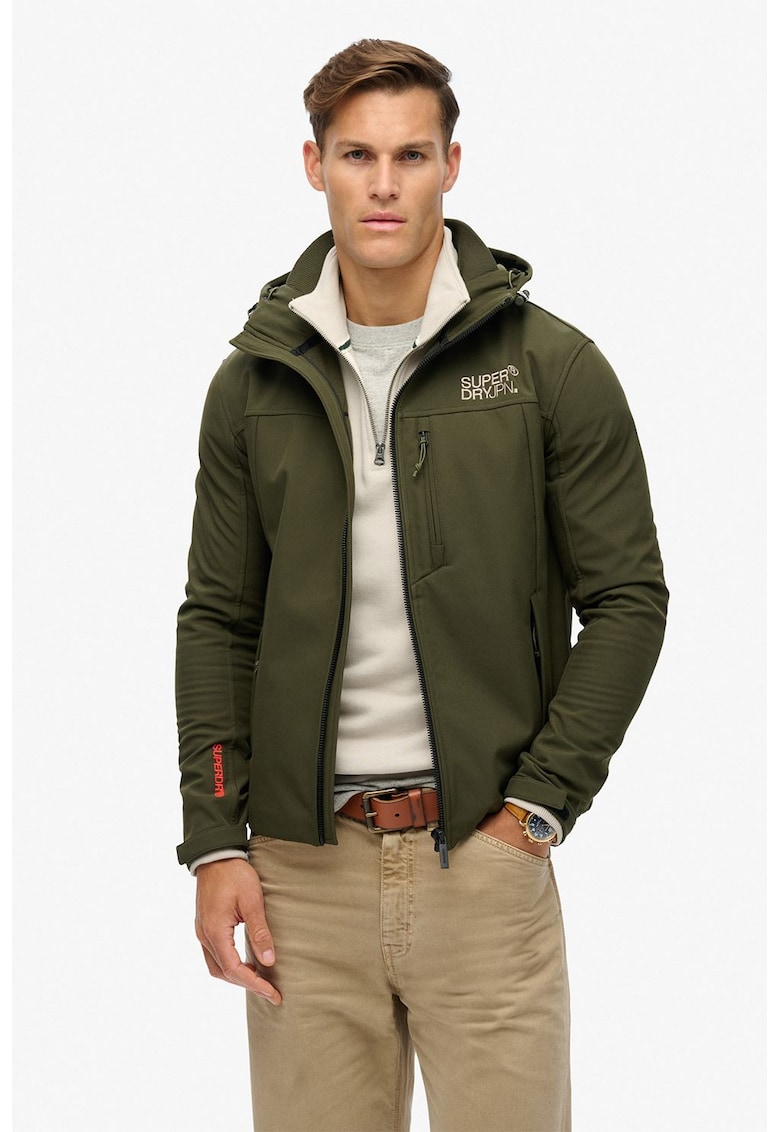 Яке с качулка и лого SUPERDRY