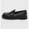 Кожени мокасини с лого GUESS