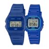 Комплект часовници за двойки Casio F-91WB-2A1EF-LA-20WH-2AEF - Подарък