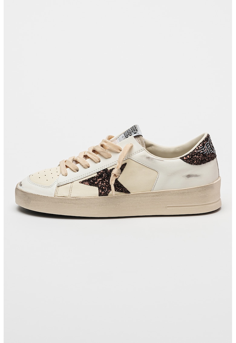 Спортни обувки от кожа и еко кожа с лого GOLDEN GOOSE