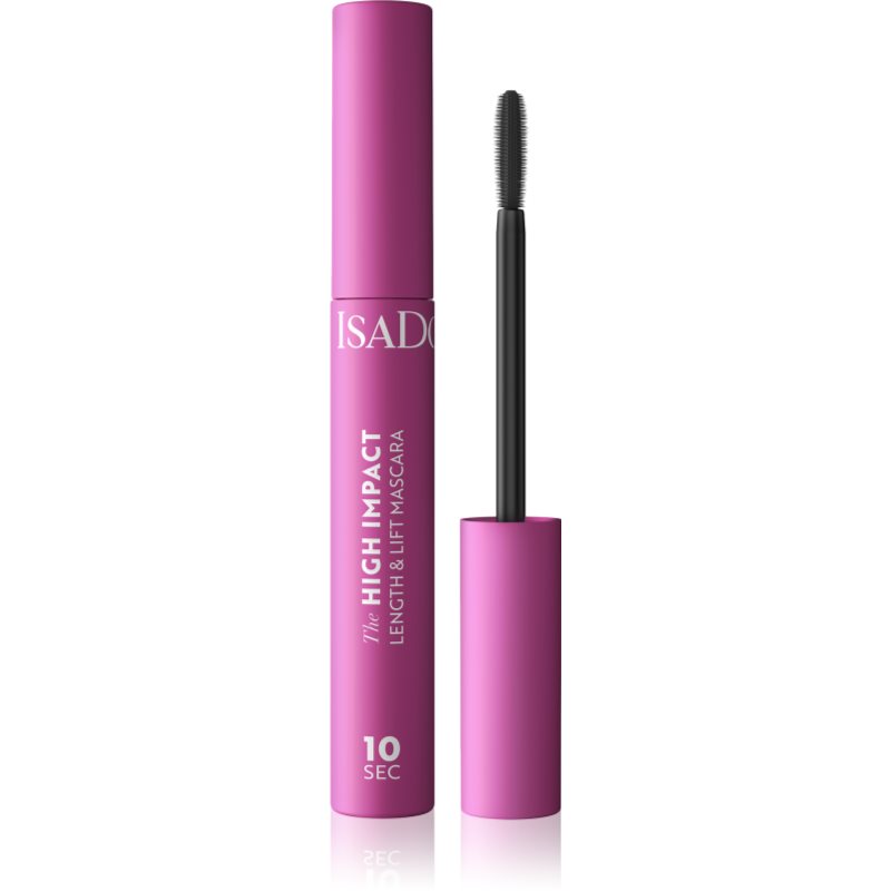 IsaDora 10 Sec High Impact Lenght & Lift спирала за удължаване и разделяне на миглите цвят 02 Intense Black 9 мл.