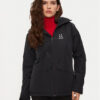 Haglöfs Outdoor яке Husk 607847 Черен Standard Fit за Жени цена