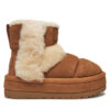 Ugg Апрески W Classic Chillapeak 1144046 Кафяв за Жени цена