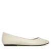 Calvin Klein Балеринки Flat Mary Jane - Lth HW0HW02341 Екрю за Жени цена