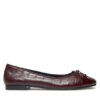Tory Burch Балеринки Cap Toe Ballet 165365 Бордо за Жени цена