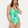 Seafolly Бански костюм Secret Garden 11124-220 Зелен за Жени цена