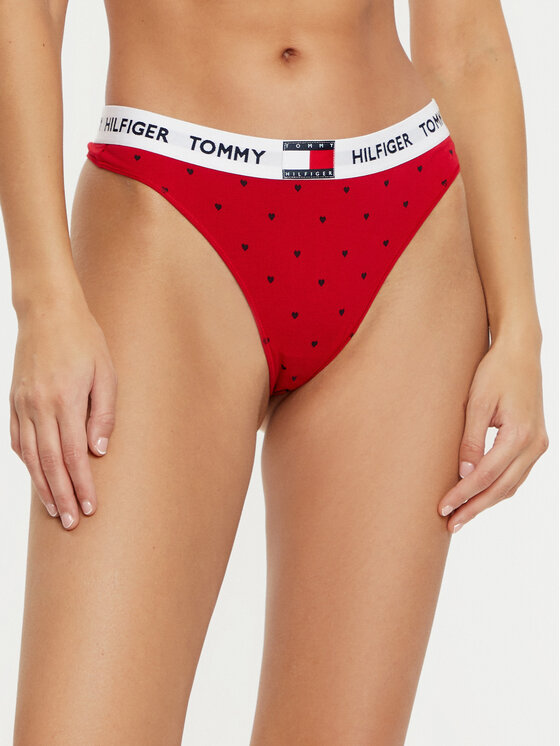 Tommy Hilfiger Бикини тип прашка UW0UW05656 Червен за Жени цена