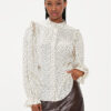 Bruuns Bazaar Блуза Acacia Fria BBW3195 Екрю Regular Fit за Жени цена