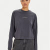Calvin Klein Jeans Блуза Monologo J20J224200 Сив Relaxed Fit за Жени цена