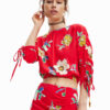Desigual Блуза Landi 23SWBW25 Червен Regular Fit за Жени цена