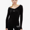 EA7 Emporio Armani Блуза 8NTT52 TJFKZ 0200 Черен Regular Fit за Жени цена
