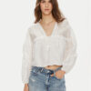 Gina Tricot Блуза 22685 Бял Loose Fit за Жени цена