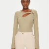 Guess Блуза W5RP12 KAQL2 Зелен Regular Fit за Жени цена