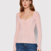 Guess Блуза W2YR12 Z30K0 Розов Slim Fit за Жени цена
