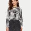KARL LAGERFELD Блуза A1W17137 Черен Regular Fit за Жени цена