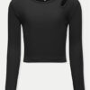 Kids ONLY Блуза Nessa 15302417 Черен Slim Fit за Момичета цена