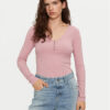 Lee Блуза Henley 112355427 Розов Slim Fit за Жени цена