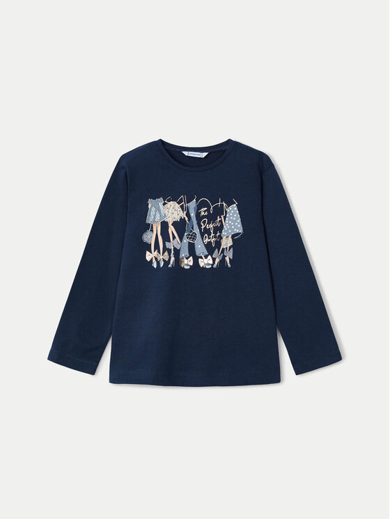 Mayoral Блуза 4072 Тъмносин Regular Fit за Момичета цена