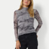 Noisy May Блуза Iggy 27031592 Сив Slim Fit за Жени цена