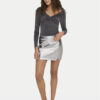 ONLY Блуза Queen 15331413 Сив Slim Fit за Жени цена