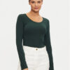 ONLY Блуза 15204712 Зелен Stretch Fit за Жени цена