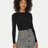 ONLY Блуза Riley 15323159 Черен Slim Fit за Жени цена