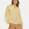 TWINSET Блуза 241TP2530 Жълт Relaxed Fit за Жени цена