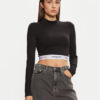 Tommy Jeans Блуза DW0DW19510 Черен Slim Fit за Жени цена