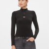 Tommy Jeans Блуза Xs Badge DW0DW16496 Черен Slim Fit за Жени цена