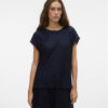 Vero Moda Блуза Maya 10304457 Тъмносин Wide Fit за Жени цена