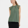 Vero Moda Блуза Milla 10226072 Зелен Regular Fit за Жени цена