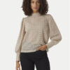 Vero Moda Блуза Becca 10302894 Бежов Regular Fit за Жени цена