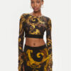 Versace Jeans Couture Блуза 76HAH218 Черен Slim Fit за Жени цена