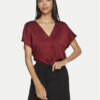 Vila Блуза Elliette 14089239 Бордо Regular Fit цвят на ниска цена