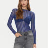 Vila Блуза Mist 14102378 Син Slim Fit за Жени цена