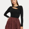 Vila Блуза Erna 14106753 Черен Regular Fit за Жени цена